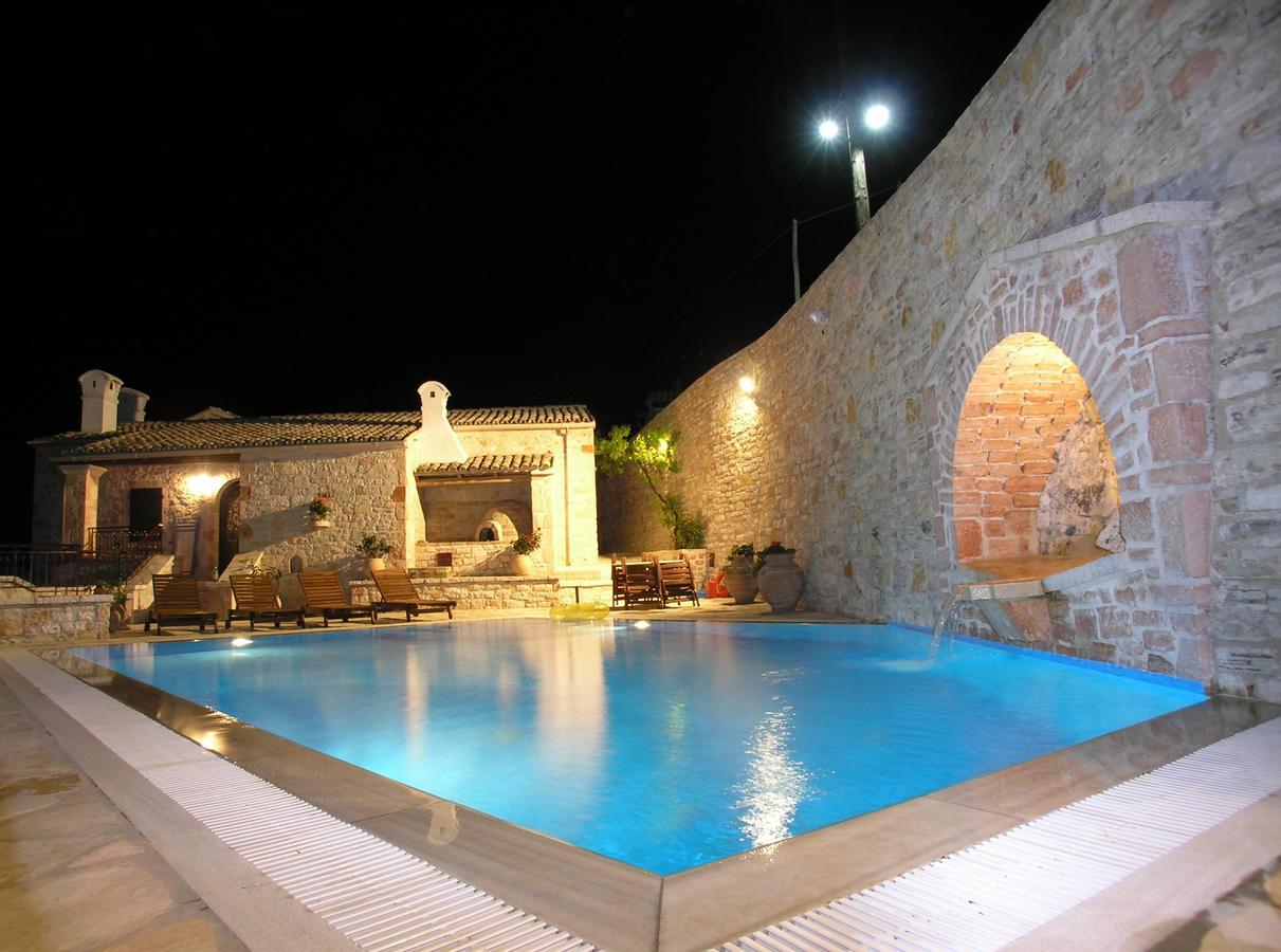 Traditional Stone Villa Olympia Viggla Экстерьер фото